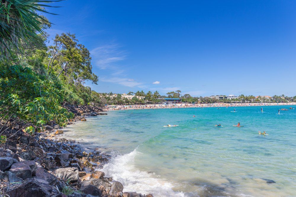 Ocean Beach With Turquoise Water — Superstretch300 Limousines in Noosa, QLD