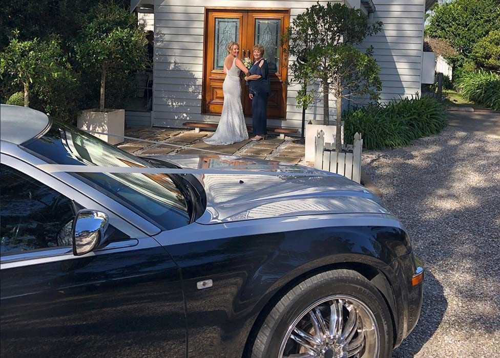 Limousine in the Front of the Church — Superstretch300 Limousines in Sunshine Coast, QLD