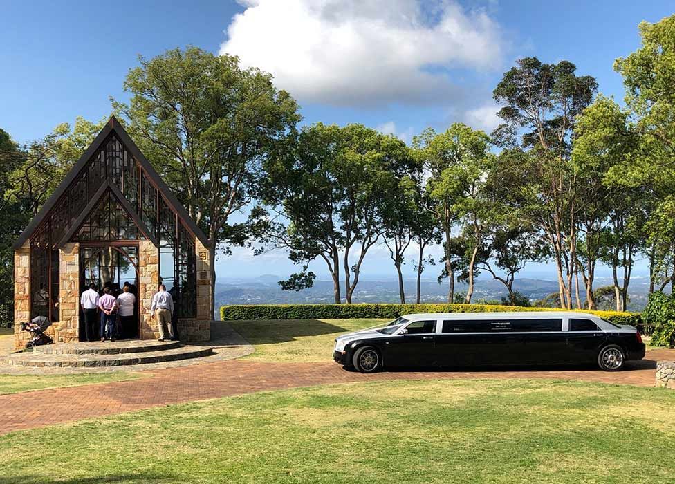 Black Wedding Limousine — Superstretch300 Limousines in Sunshine Coast, QLD