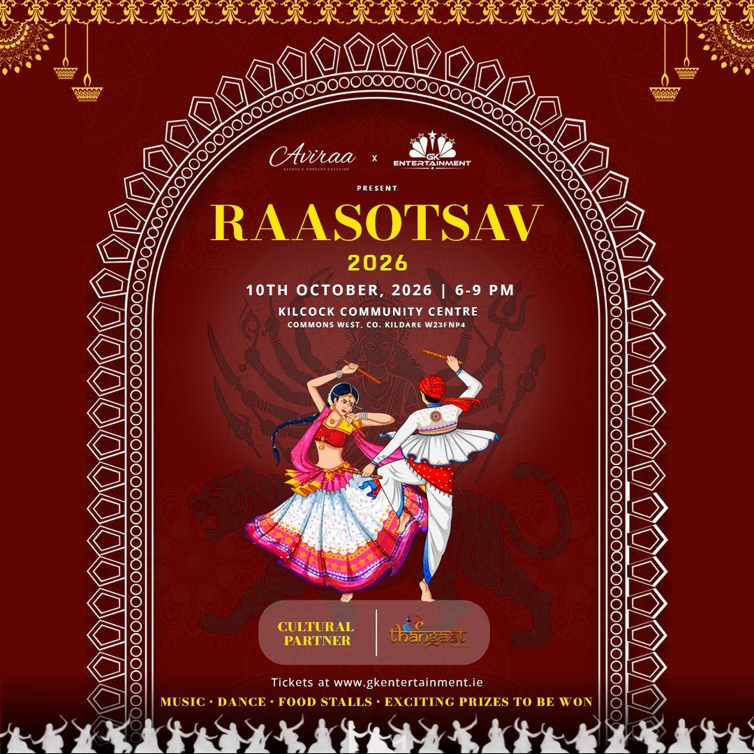 GK Entertainment & Aviraa Events Present
Raasotsav 2026– A Pre-Navratri Celebration! 

Family Event 