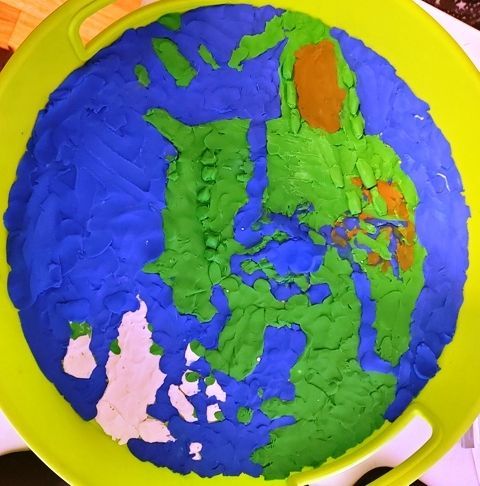 Grade 5 art work - map of North America