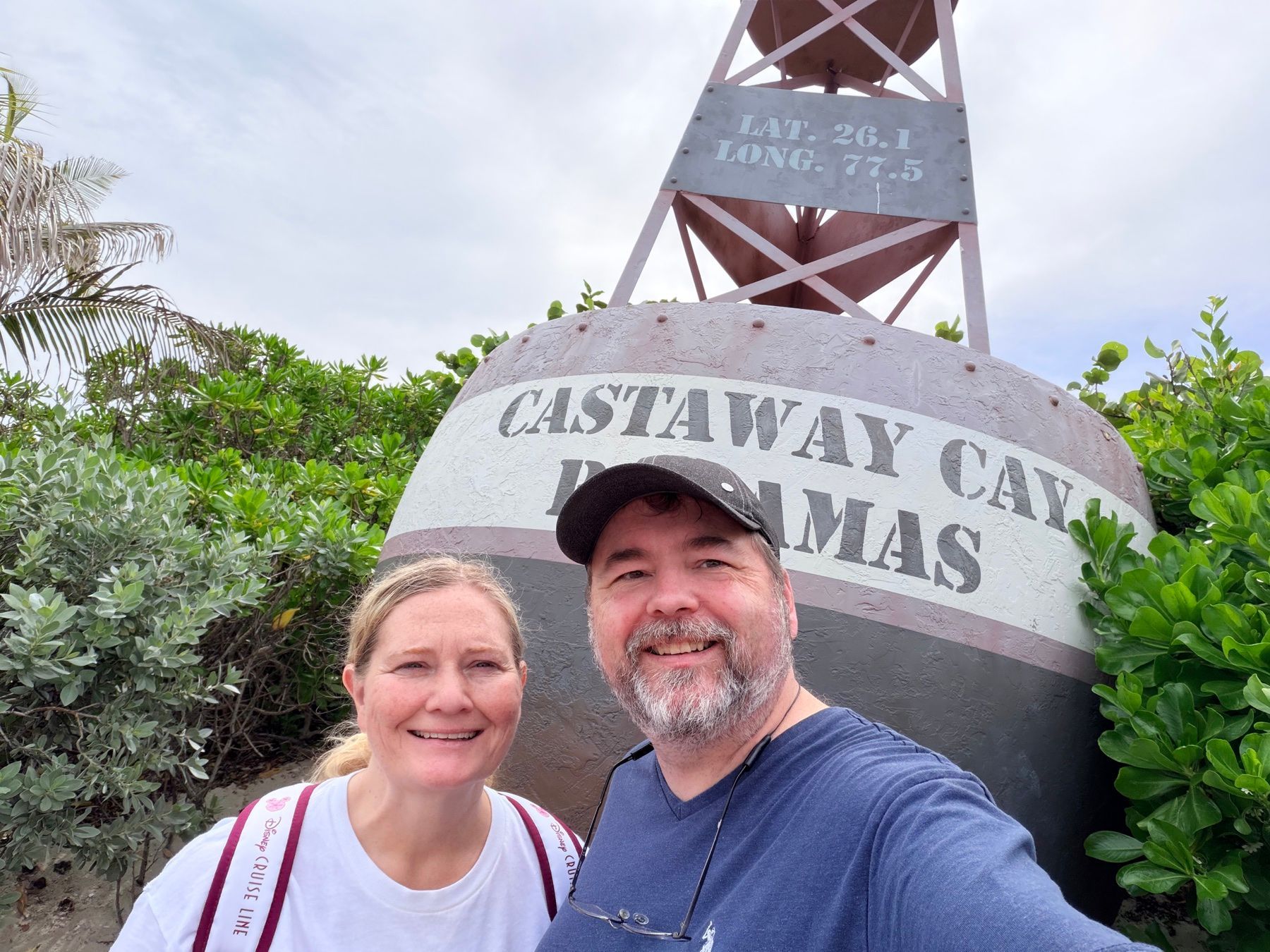 Jesse and his wife at Castaway Cay