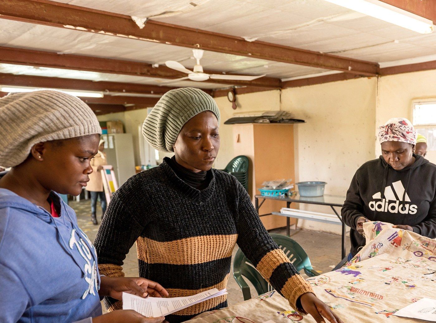 Local artisans sharing their work during a Collette experience in Namibia