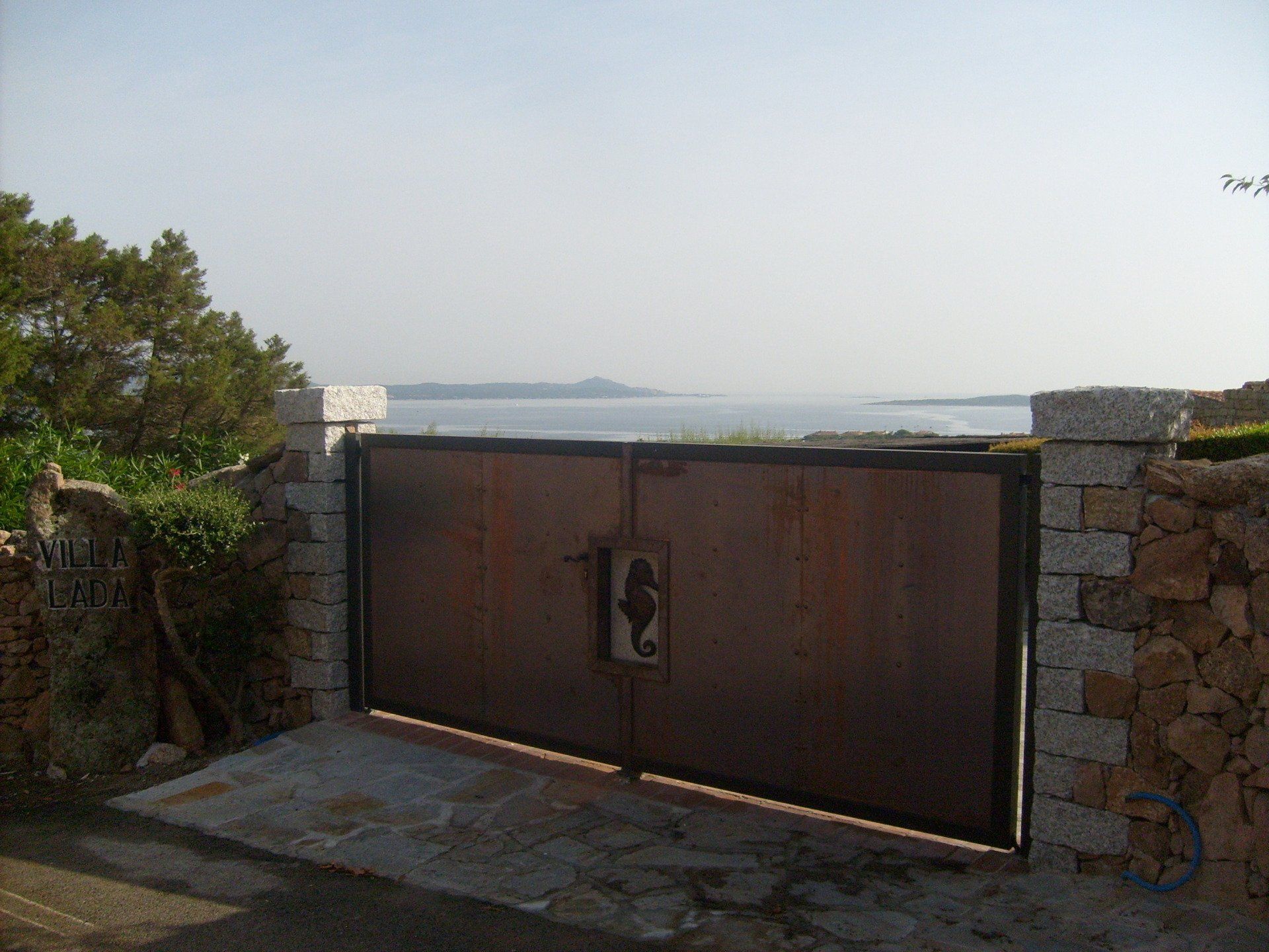 cancello ferro legno