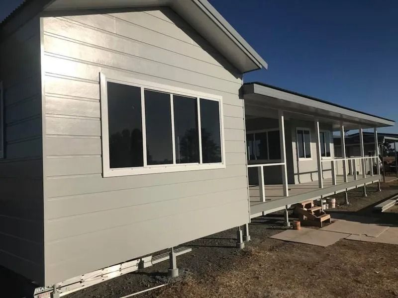 House Exterior with Light Painting in Toowoomba