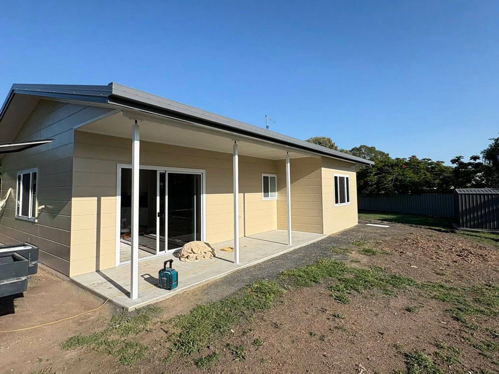 Residential House After Repainting in A Sunny Weather
