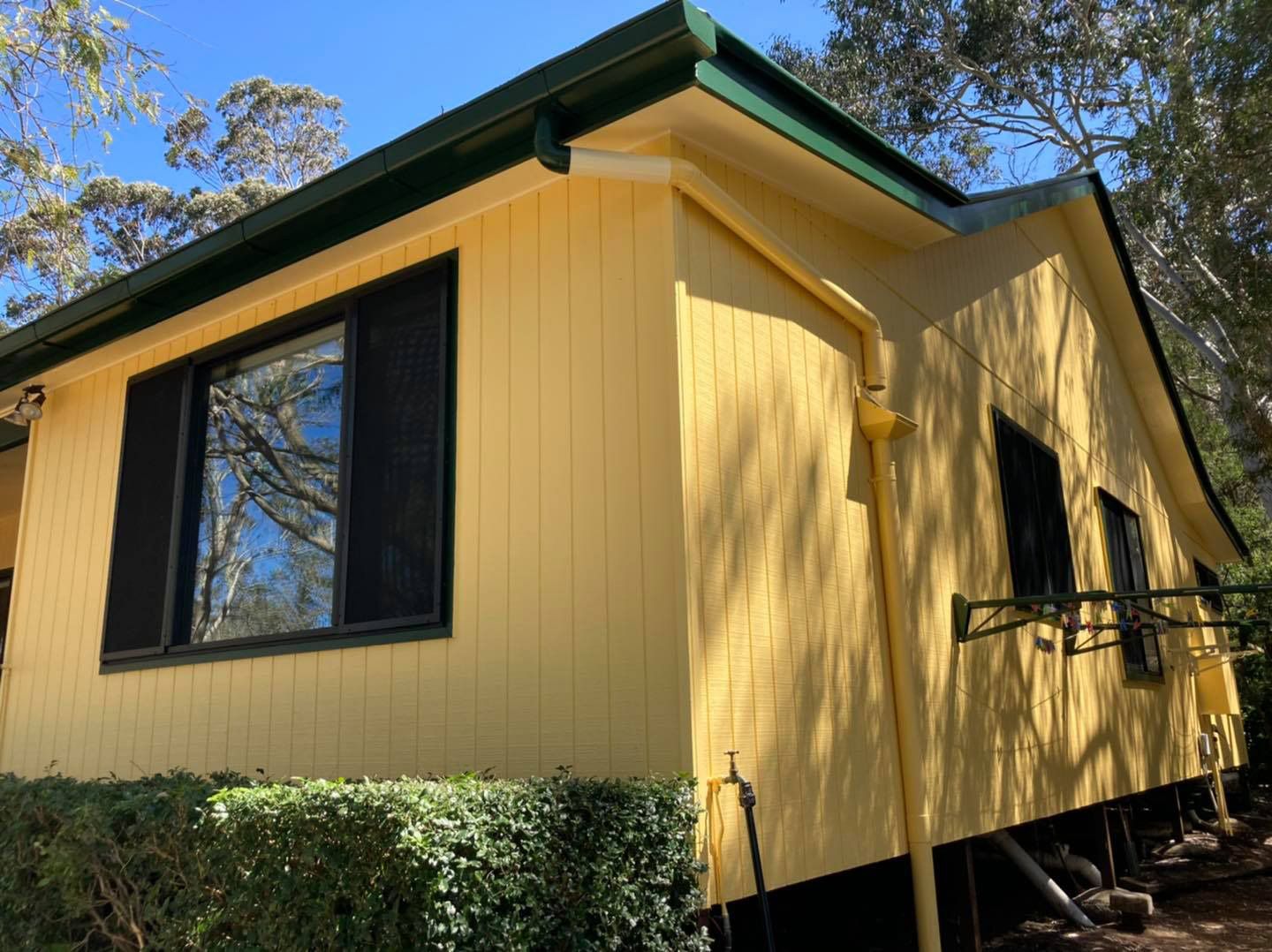 A freshly painted yellow house in Toowoomba - House Painters in Toowoomba, QLD
