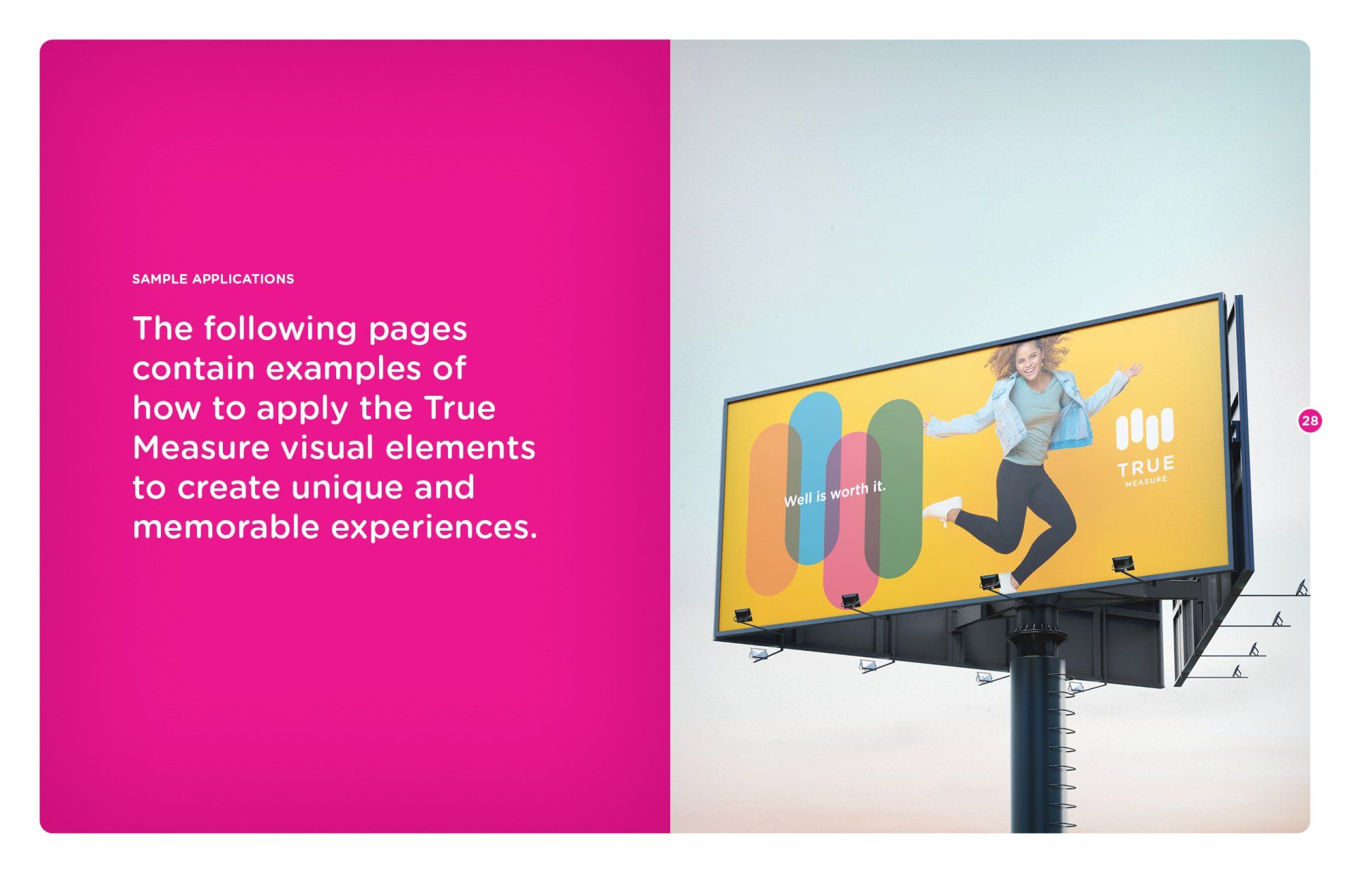Sample brand applications and visual identity templates
