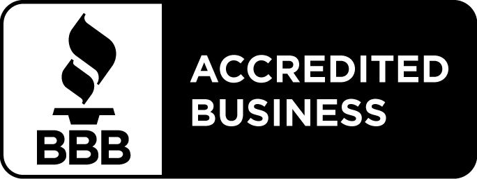 BBB Accredited Business logo: torch icon with