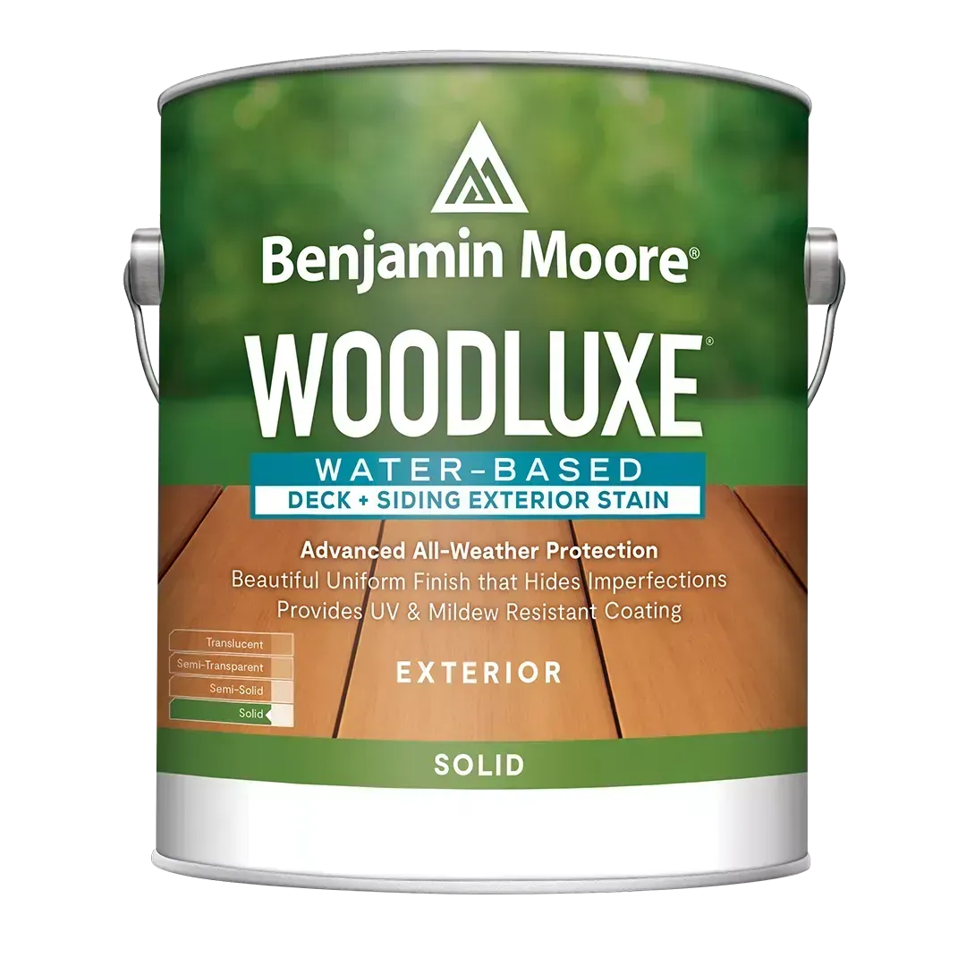 Woodluxe® Water-Based Deck + Siding Exterior Stain - Solid Woodluxe® Water-Based Deck + Siding Exterior Stain - Solid