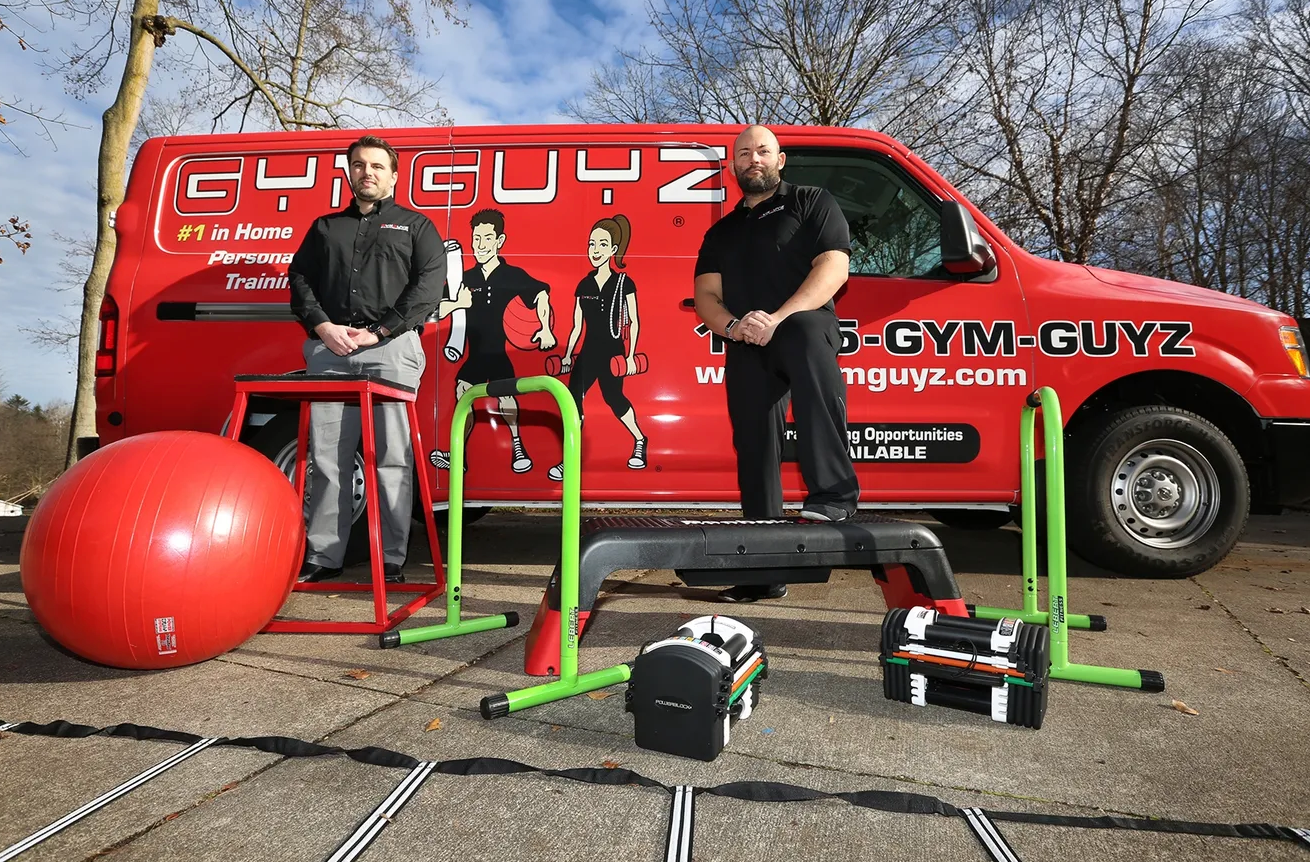 Photo of gymguyz van and trainers