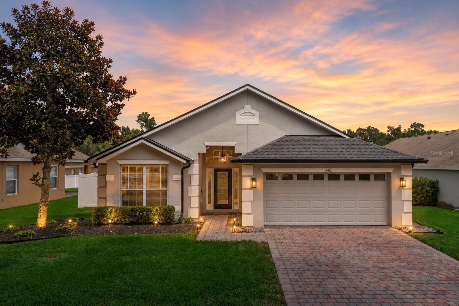 Home at sunset