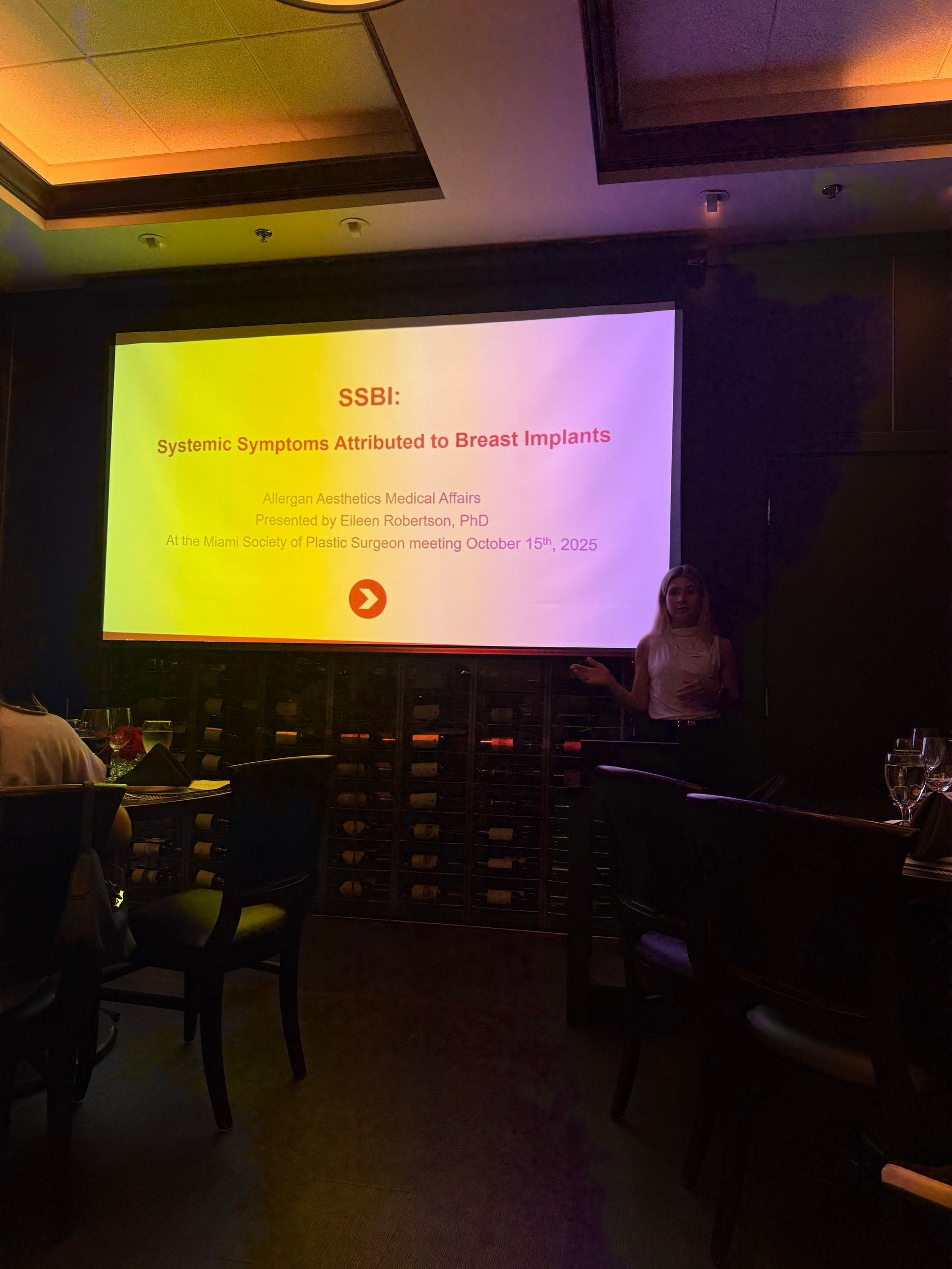Attendees at a recent Miami Society of Plastic Surgeon meeting.