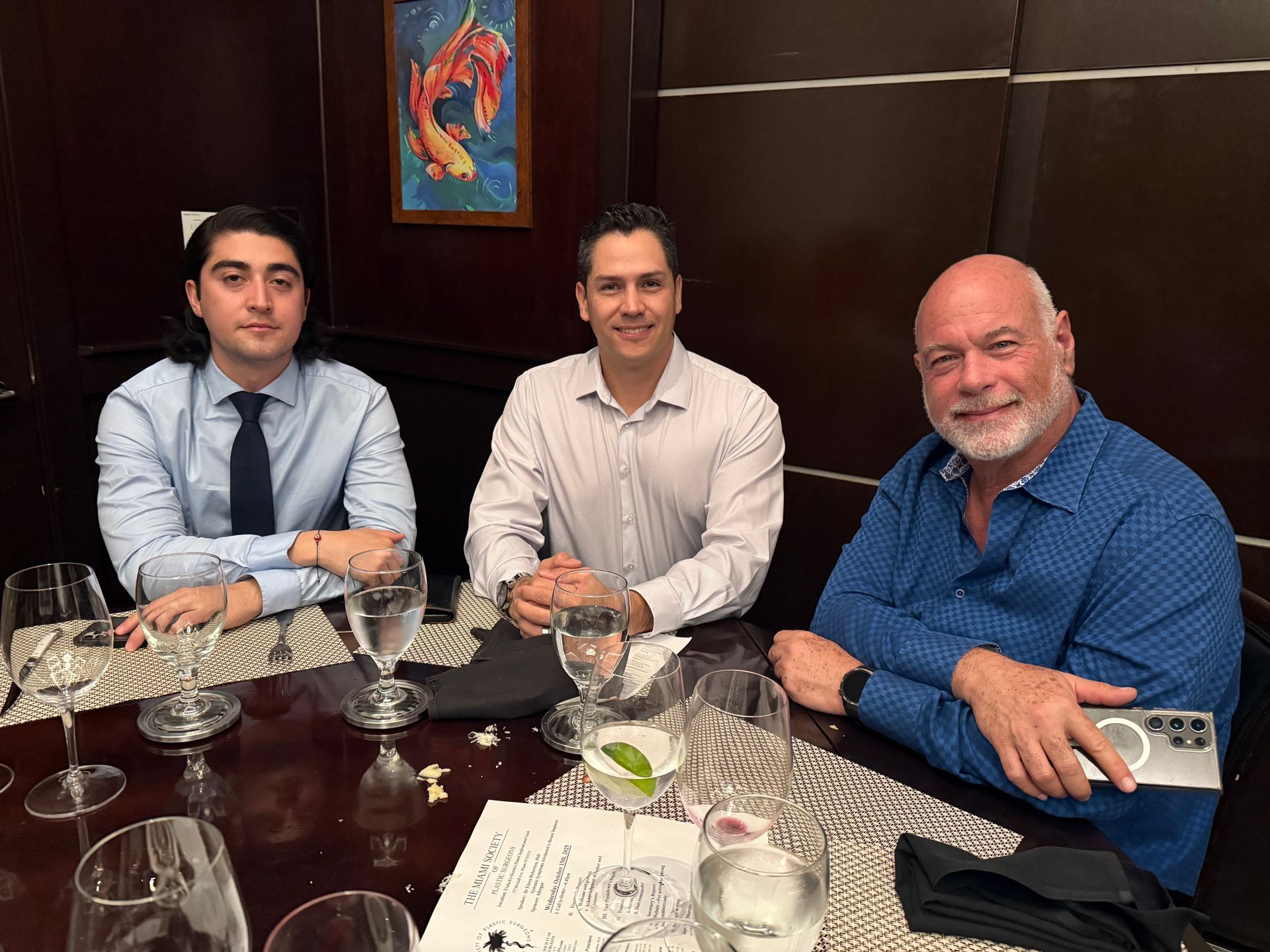 Attendees at a recent Miami Society of Plastic Surgeon meeting.
