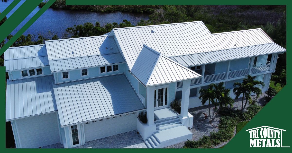 Standing seam metal roof installed by a professional metal roofing contractor in Dade City, FL