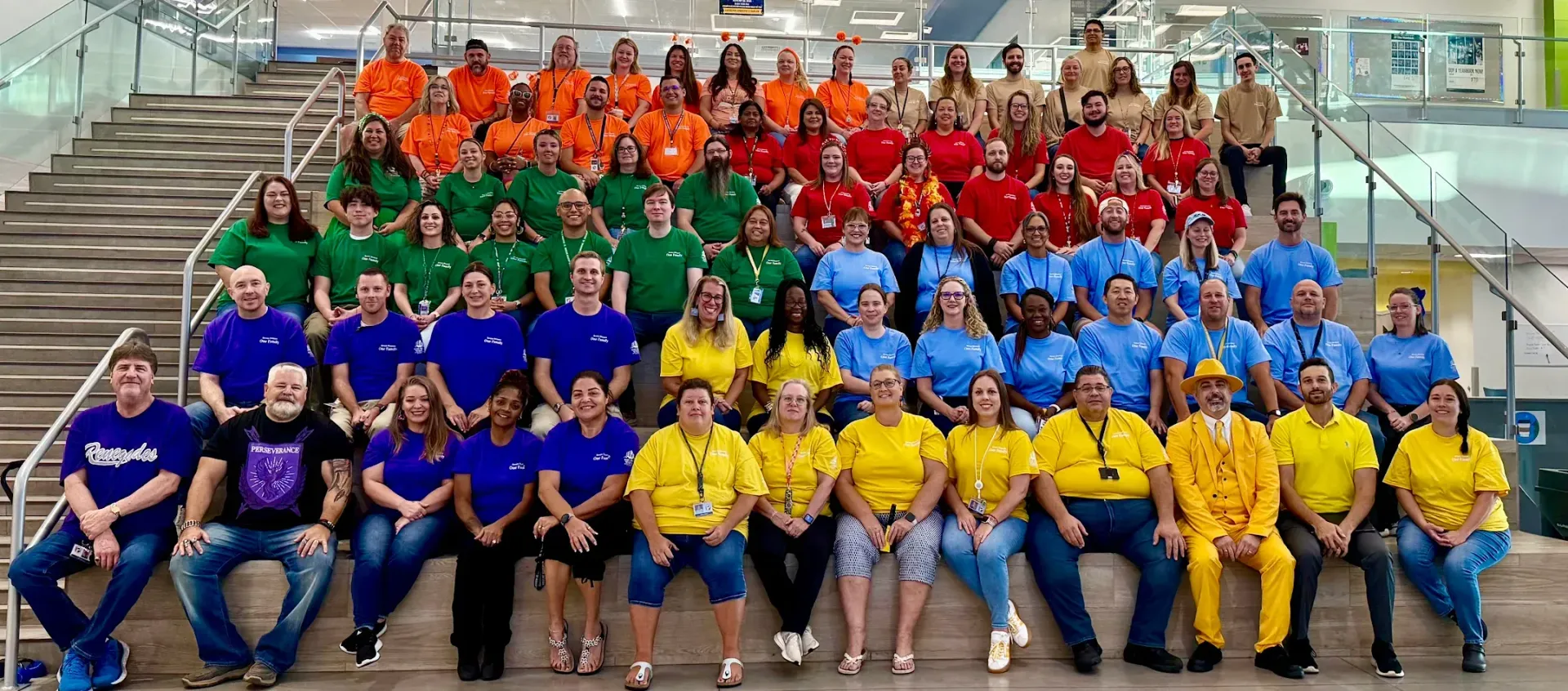 Angeline Academy of Innovation staff supported by Nations Roofing & Construction