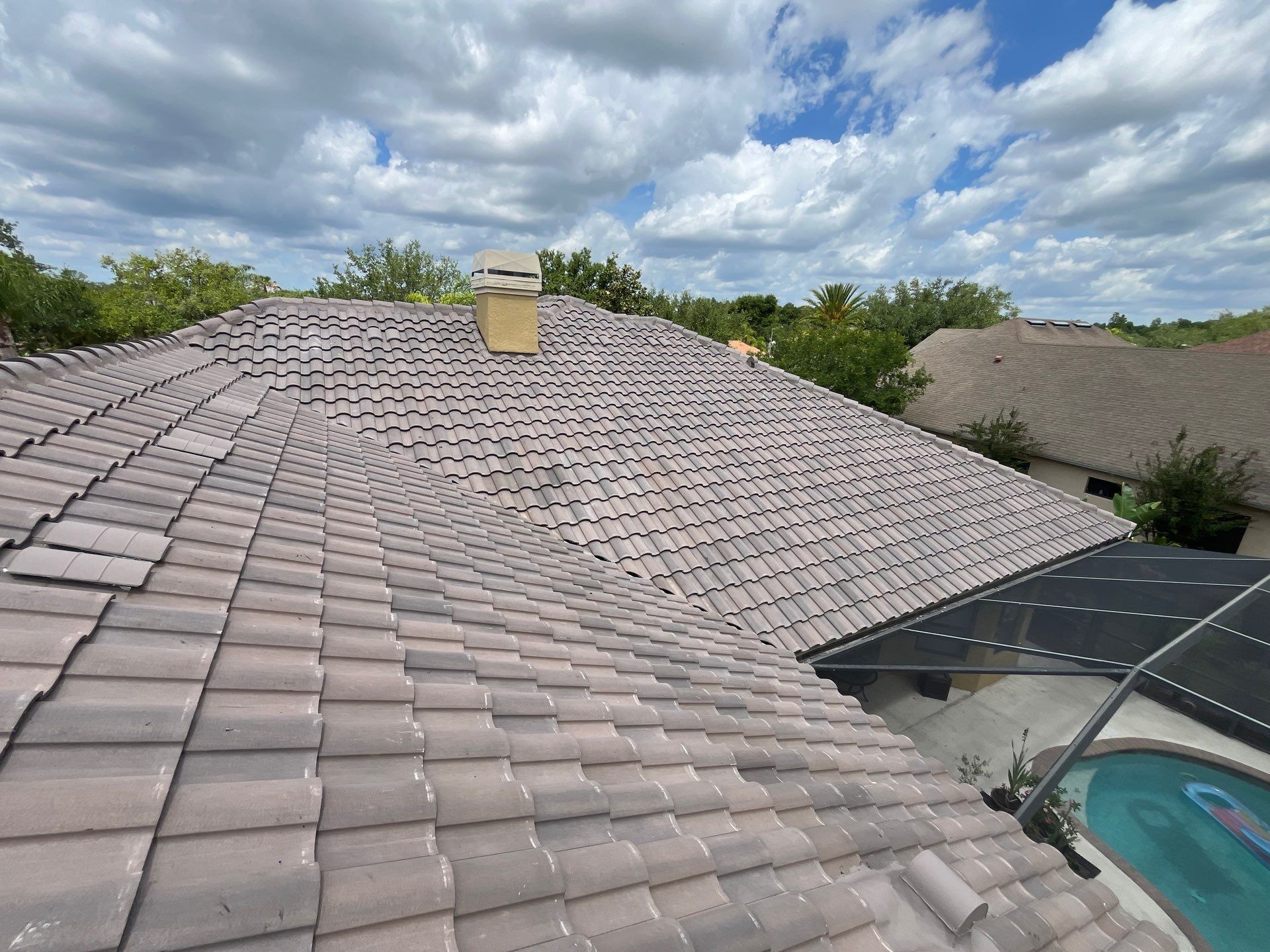 Tile roofing project by Nations Roofing & Construction in Land O’ Lakes, FL