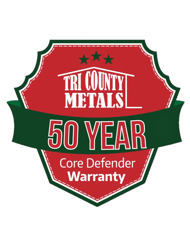 Tri County Metals Core Defender 50-Year Metal Roof Warranty