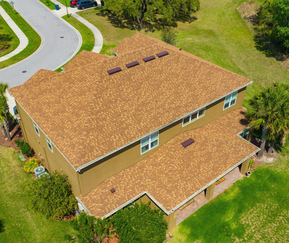 Shingle roof installation in Wesley Chapel, FL using CertainTeed Landmark® shingles in Resawn Shake