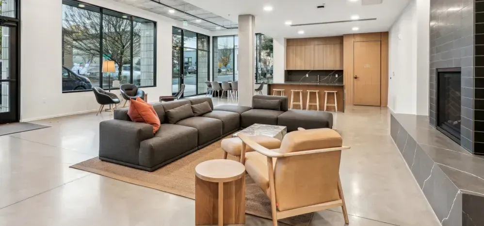 Photo of the building lobby