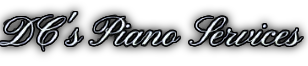 Stylized &ldquo;H&rsquo;s Piano Services&rdquo; logo in black script on a light background