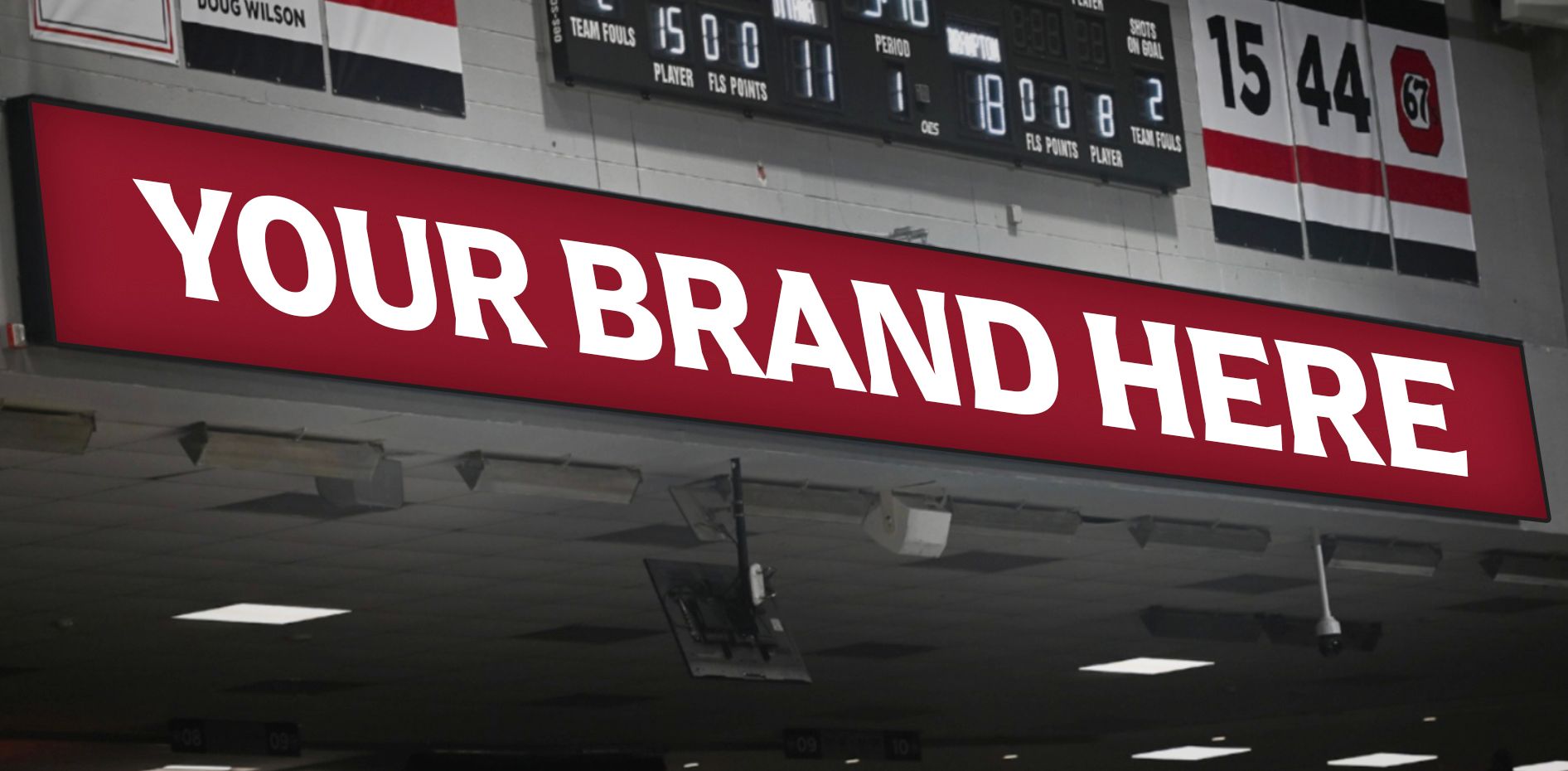 Ribbon LED branding example