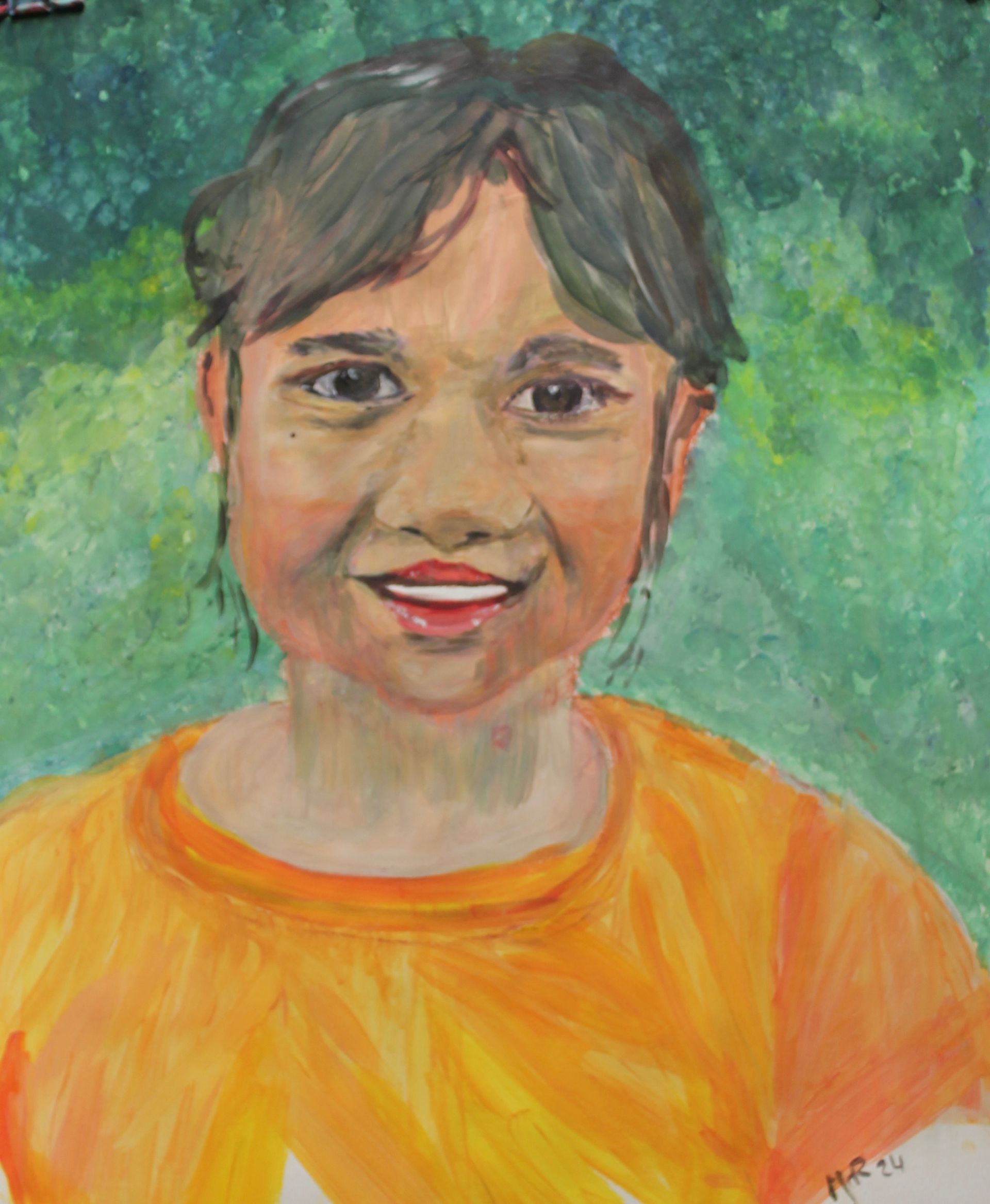 Eindwerk schildercursus Studio MiSt Portret
