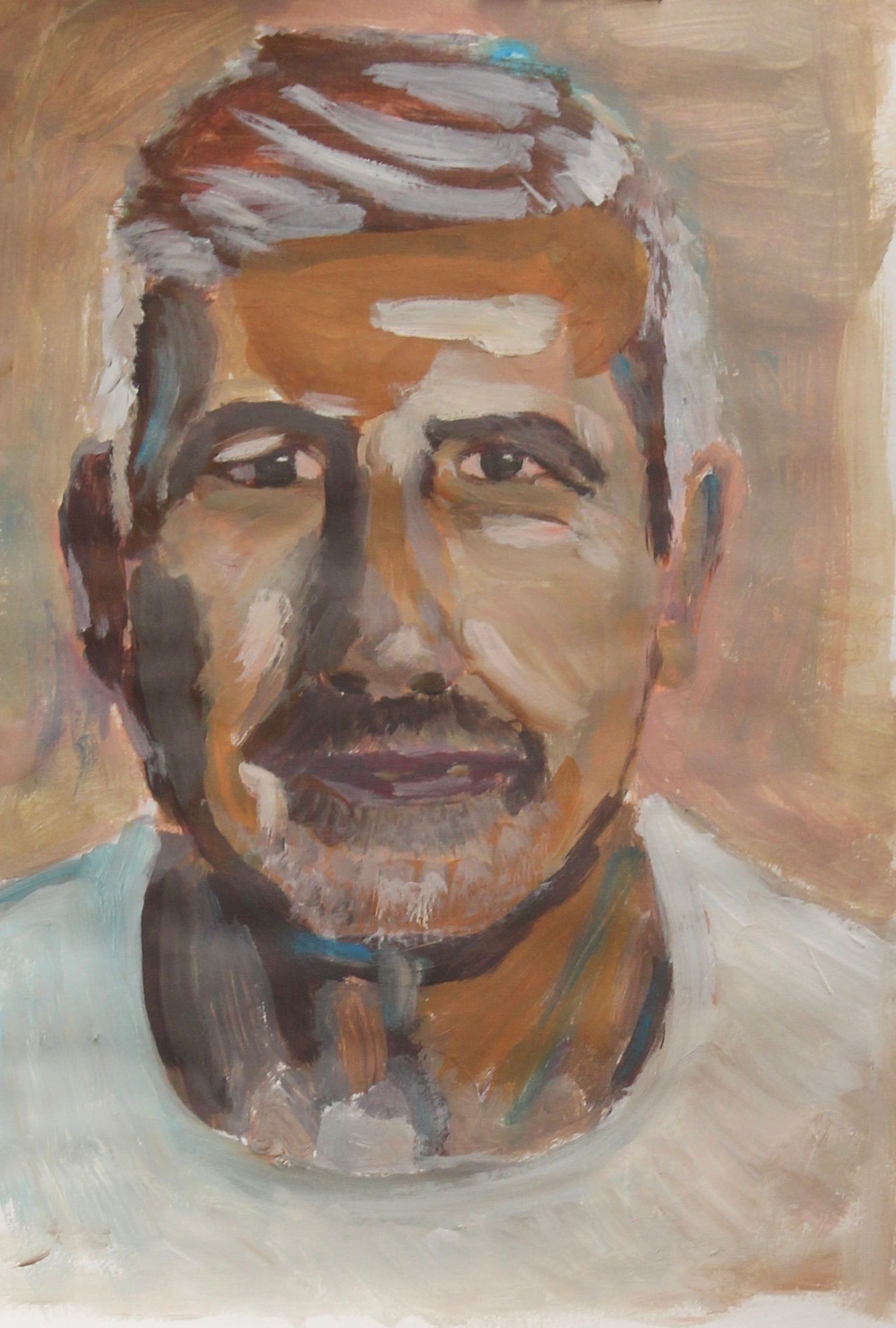 schildercursus portret met acrylverf
