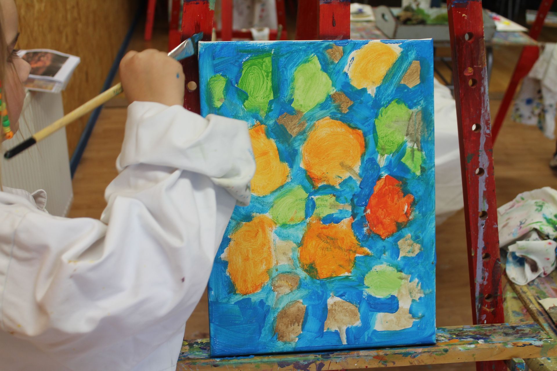 herfstworkshop met herfstbladeren