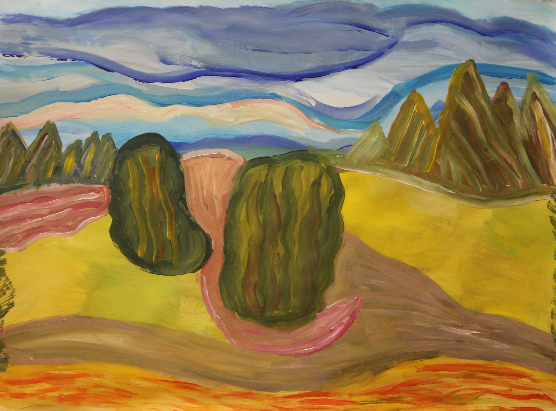 schilderles landschap schilderen