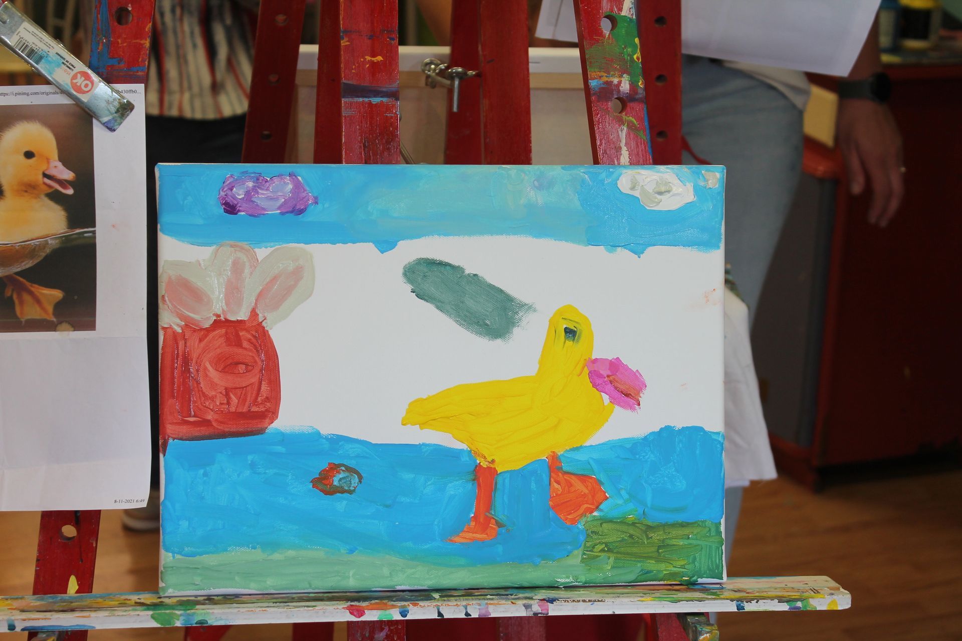 Kinderfeest-schilderworkshop bij Studio MiSt
