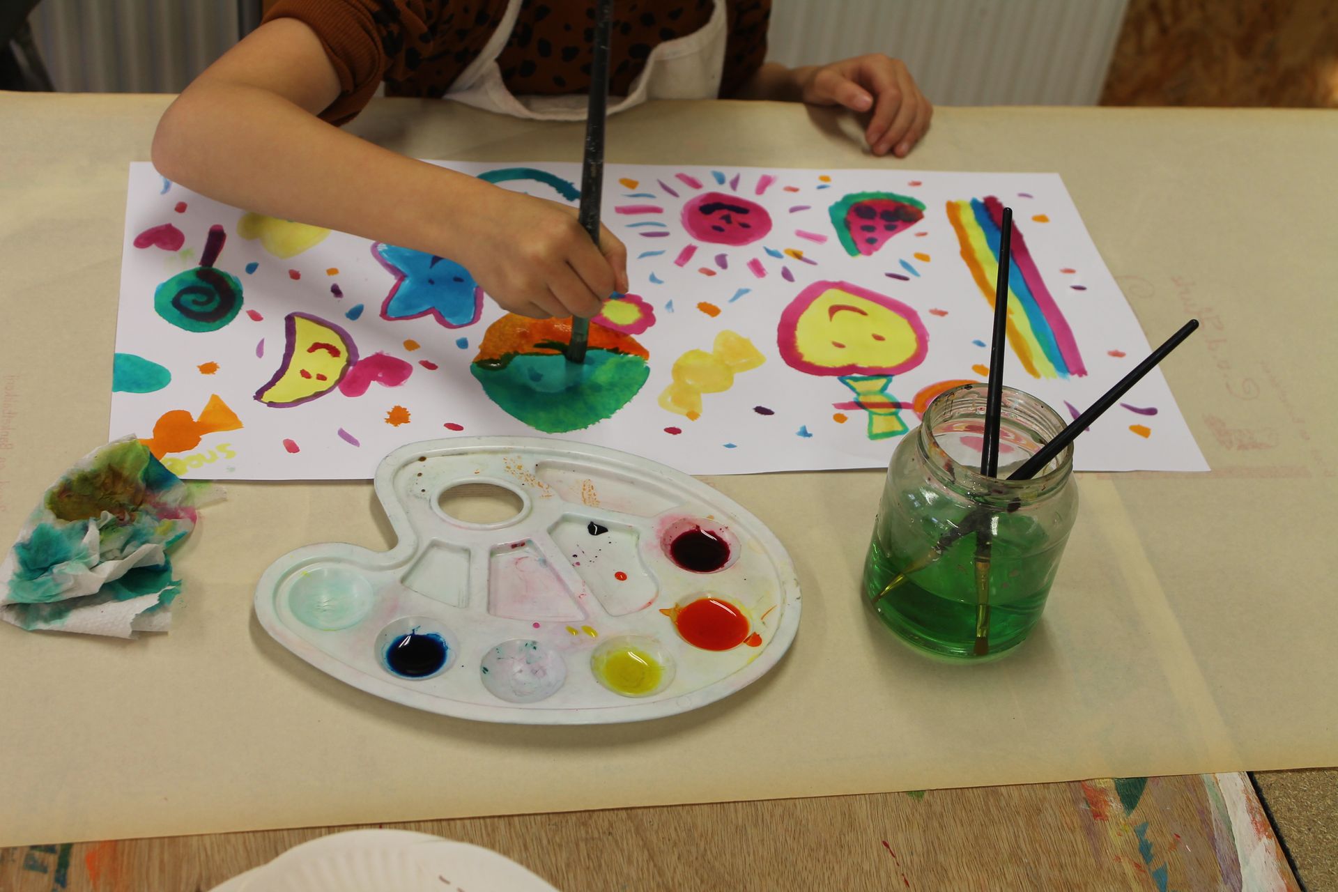 workshop schilderen met acrylverf