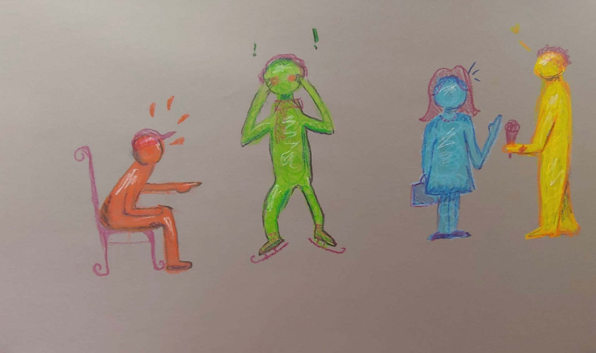 dit kunstwerk is gemaakt door de deelnemer aan de jongerencursus tekenen en schilderen