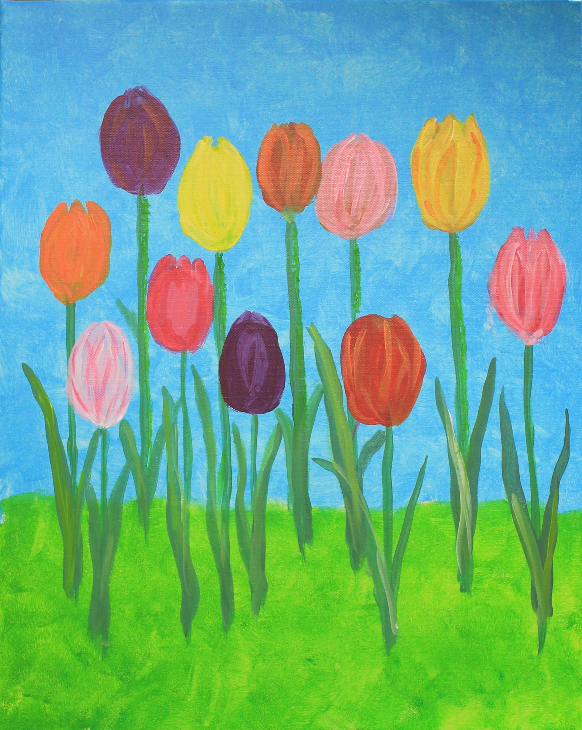 tulpen schilderen