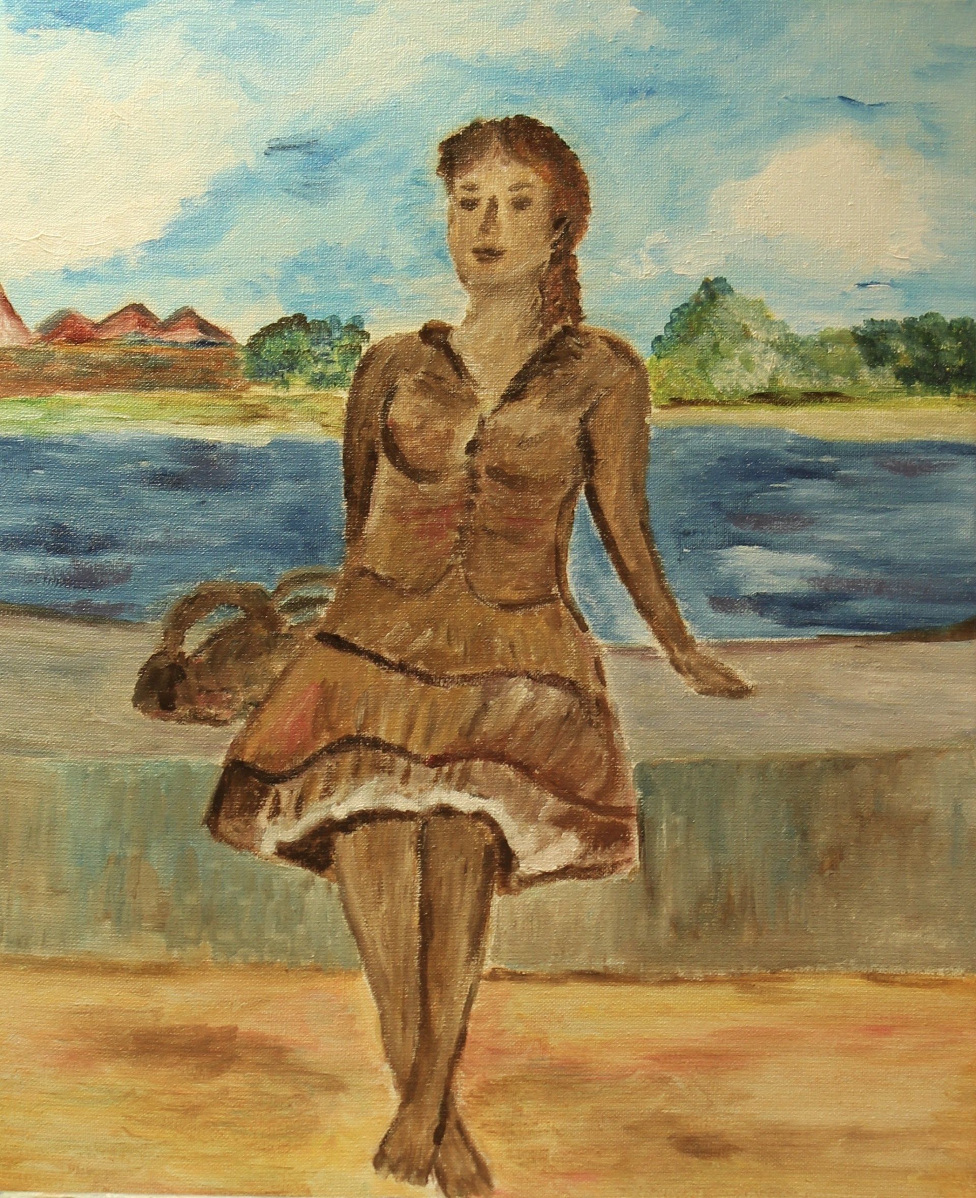 schilderij dame