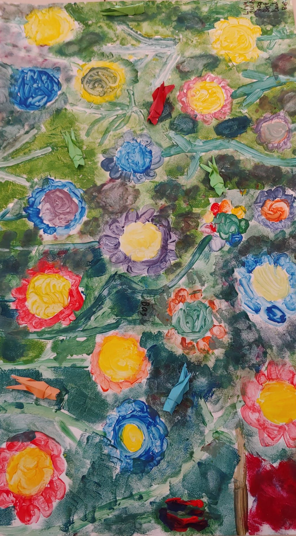 Creatieve workshop met zomerbloemen en een sprinkhaan bij Studio MiSt in Harderwijk