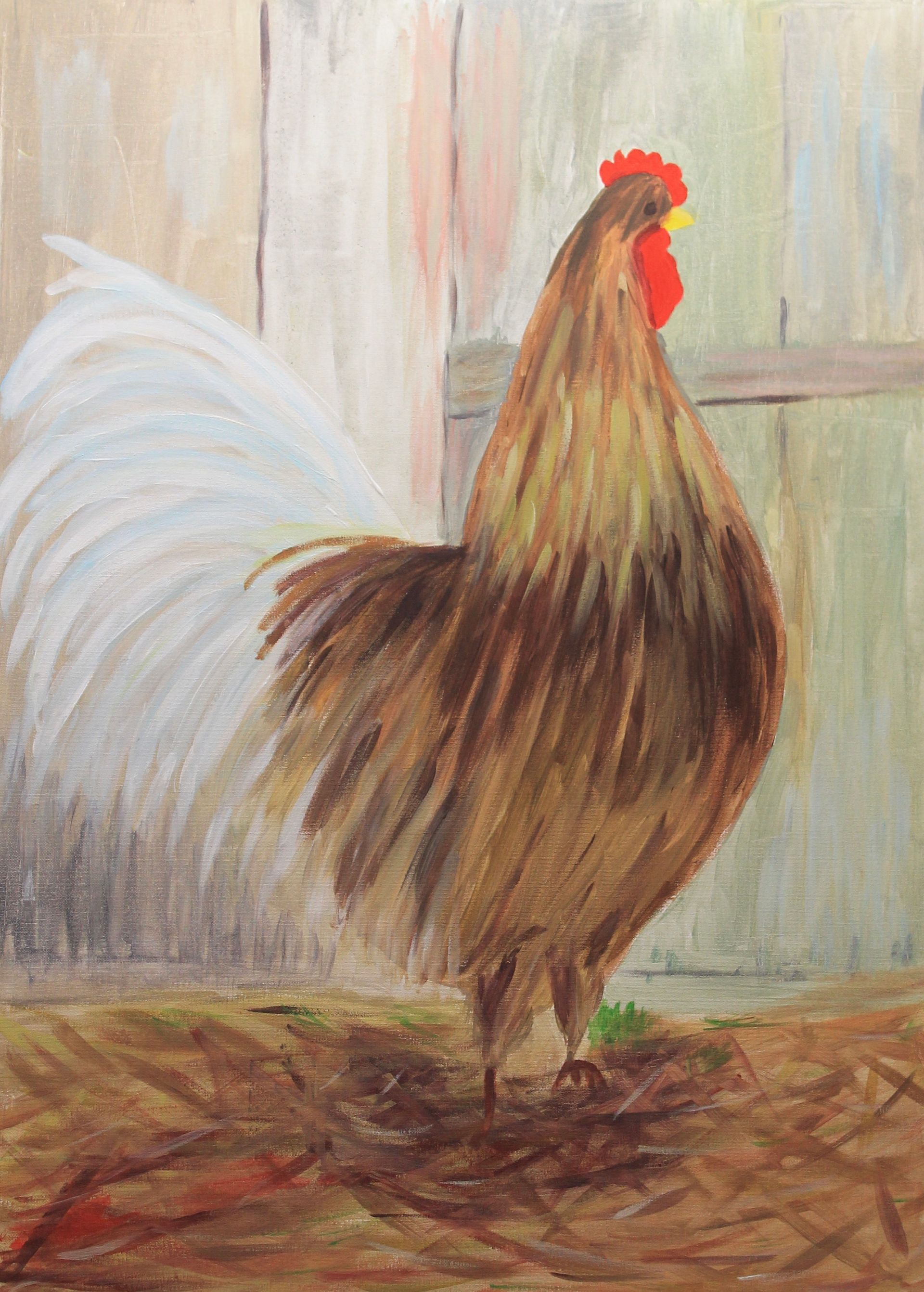 schilderij kip