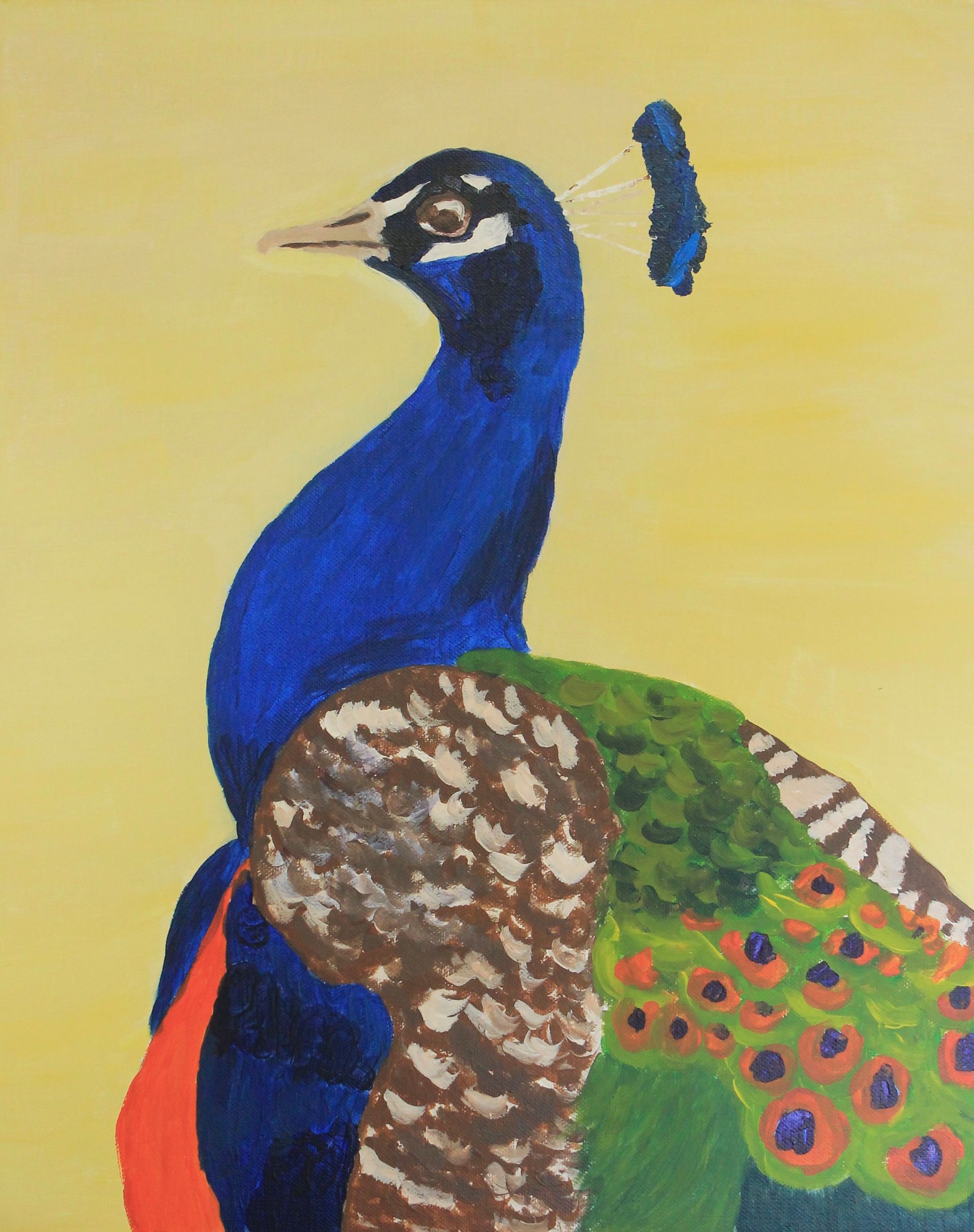 schilderij pauw