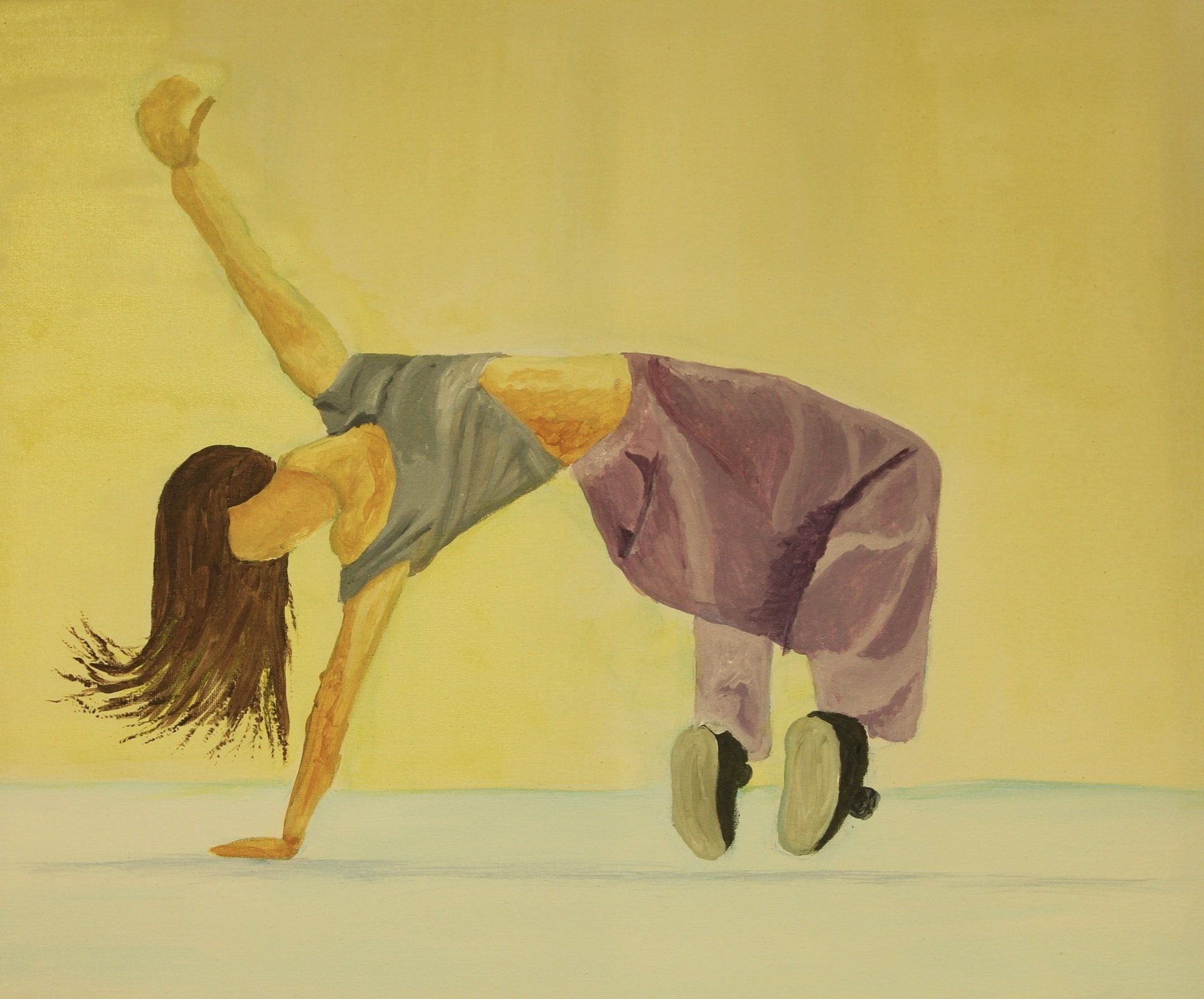dit schilderij is gemaakt door een deelnemer aan de gevorderde schildercursus in Harderwijk bij Studio MiSt