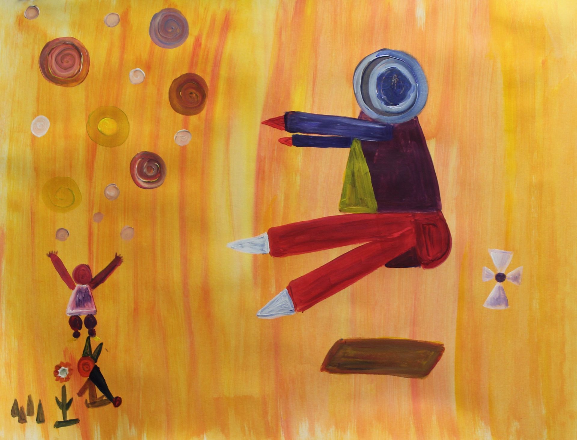 vormen met acrylverf