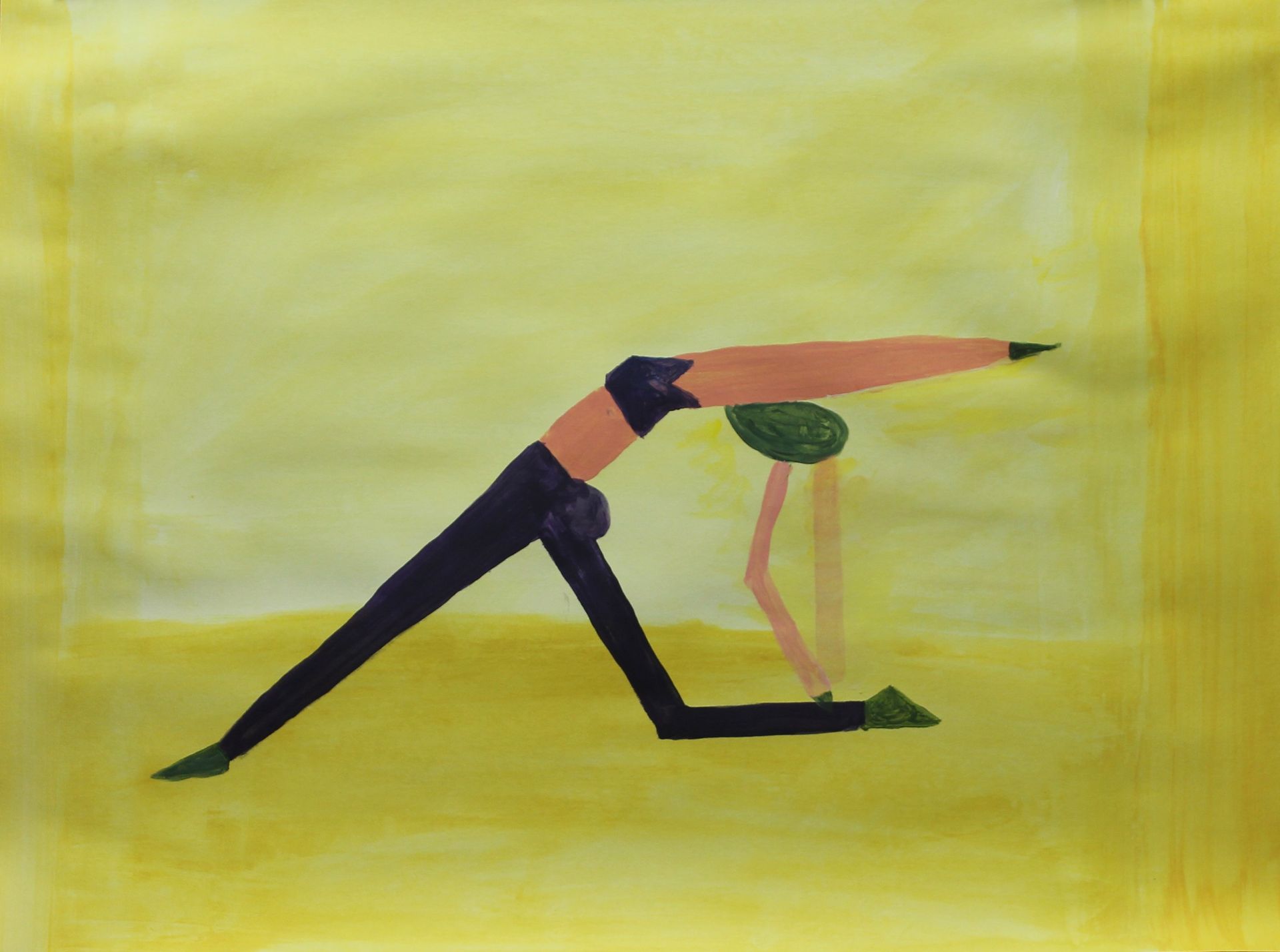 schilderij van een danseres met basisvormen