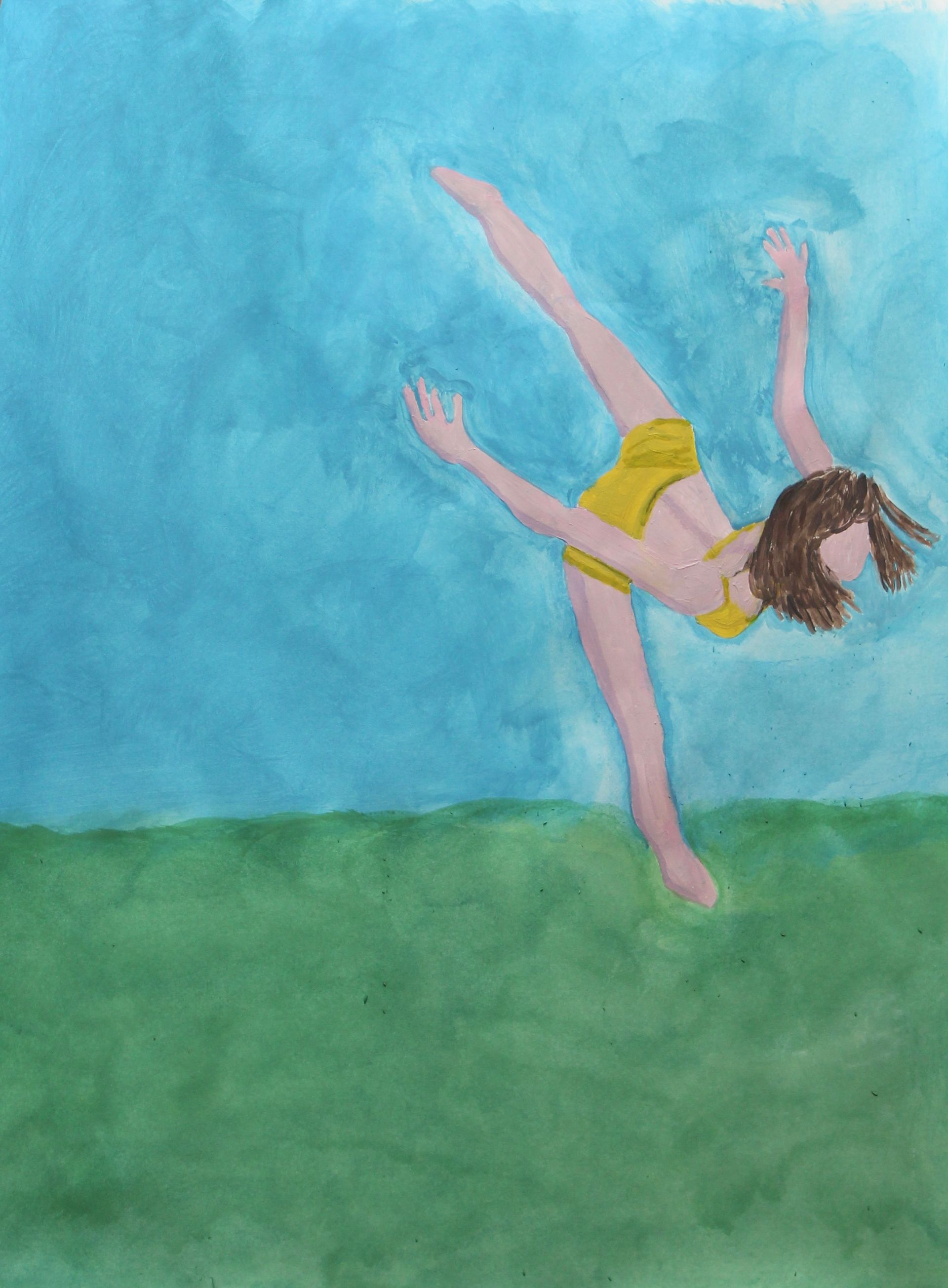 schilderij van een jongedame die danst