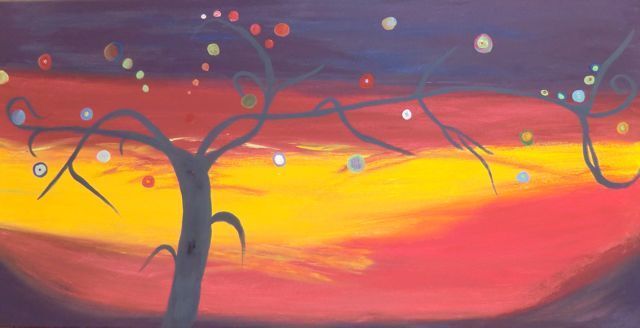 schilderij boom