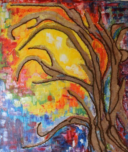 schilderij boom
