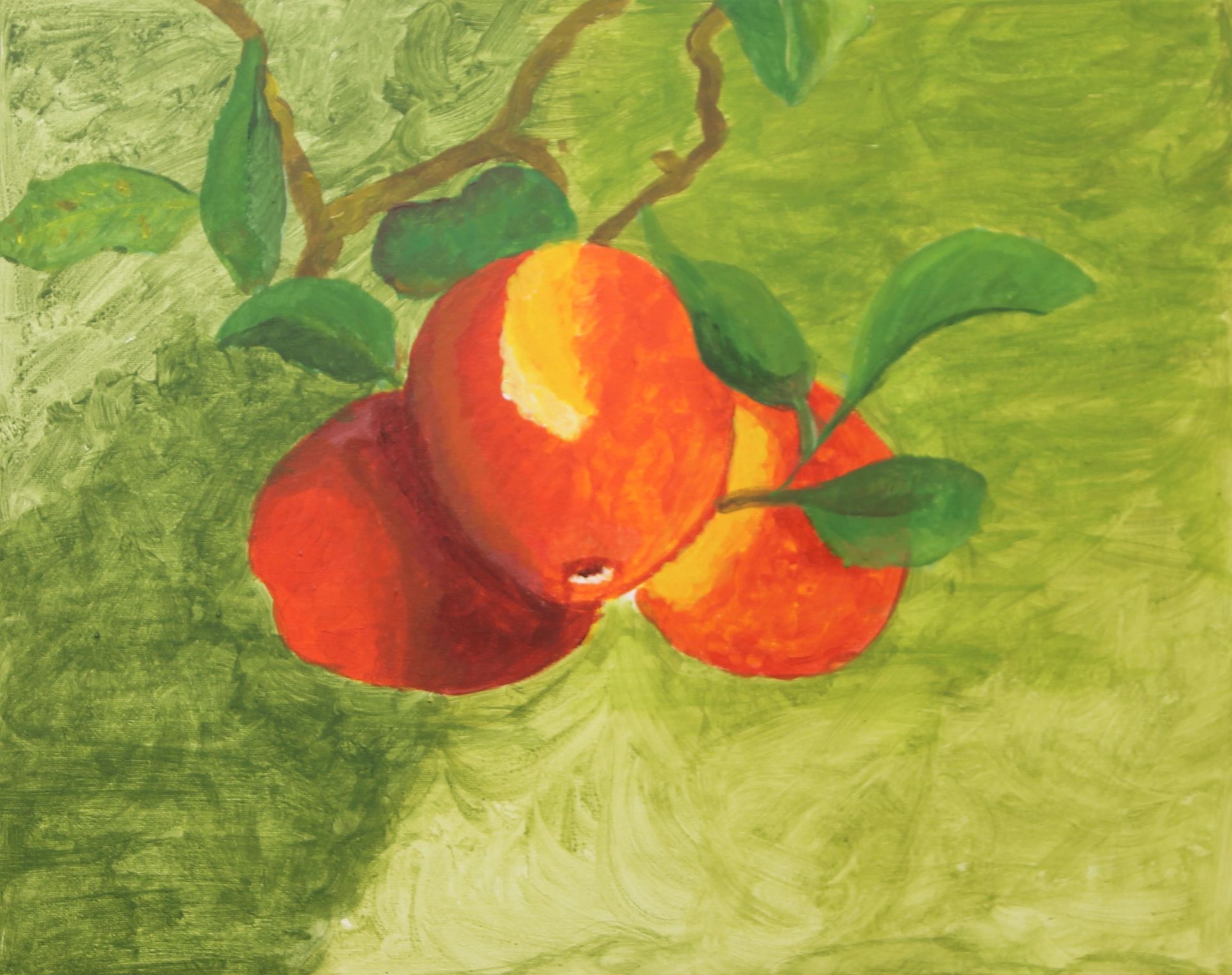 schilderij van appels aan de boom