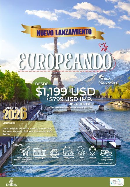 Anuncio de viajes: Lanzamiento del tour
