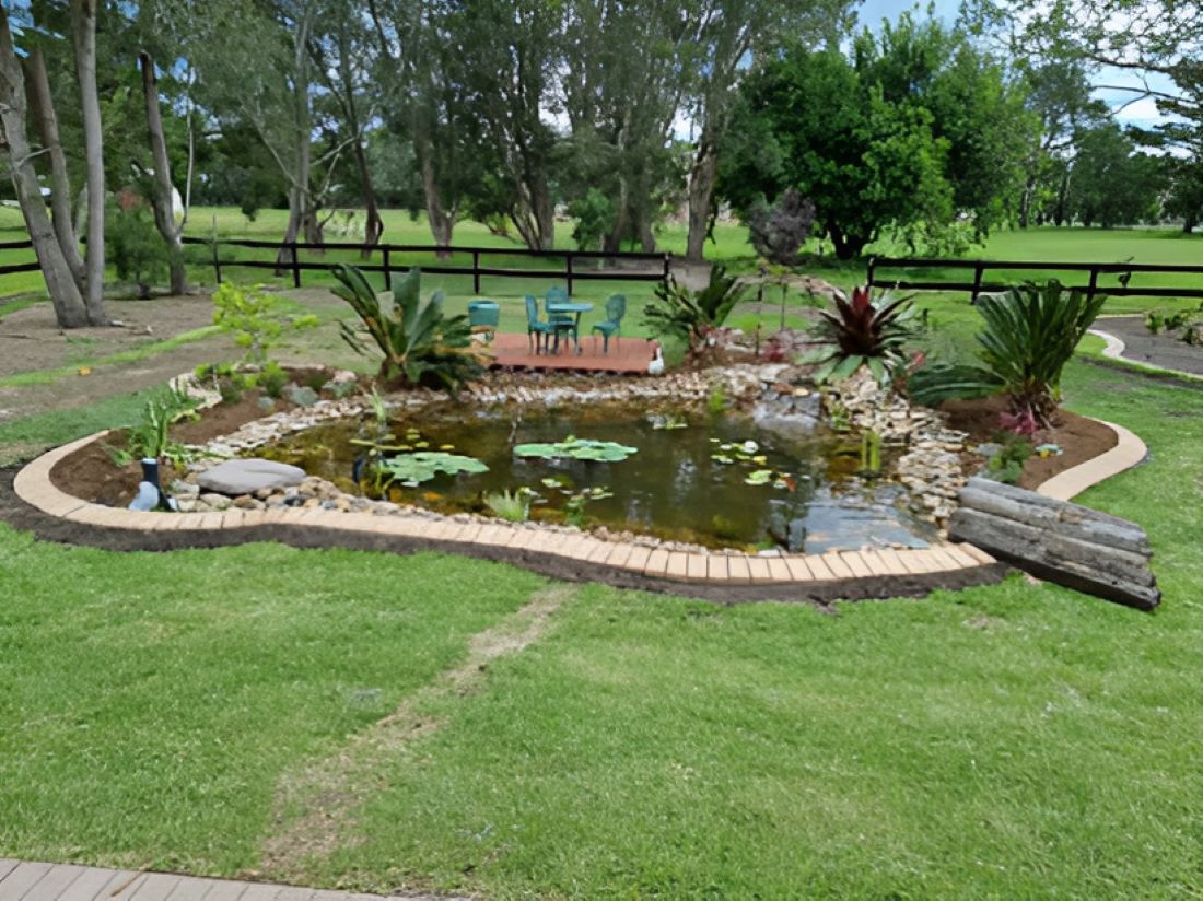 There is a Pond in the Middle of a Lush Green Field — Garden Vogue in Charlestown, NSW
