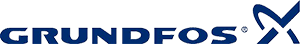 GRUNDFOS logo in dark blue on a white background