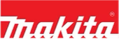 Makita logo in white text on a red background.