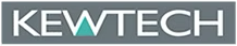 KEWTECH logo on a gray background. A turquoise triangle sits in the 